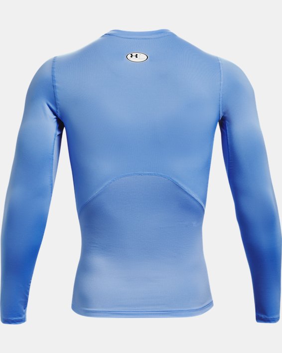 Men's HeatGear® Armour Long Sleeve, Blue, pdpMainDesktop image number 5